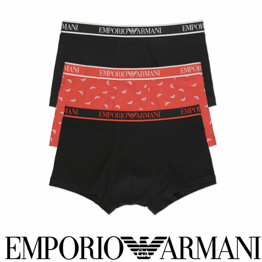 ⭐︎新品　ARMANI エンポリオ アルマーニ ボクサーパンツ　３枚セット　S | フリマアプリ ラクマ