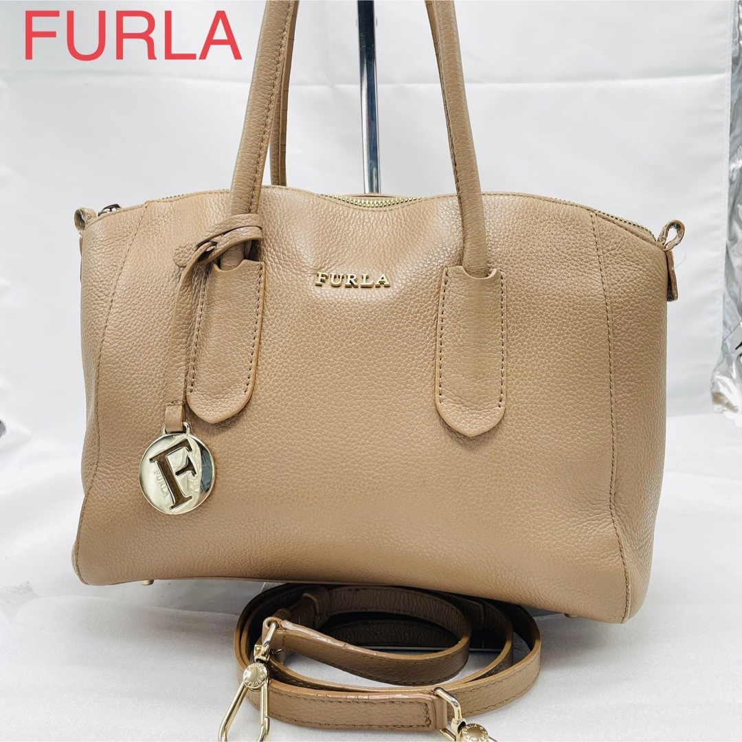 FURLAフルラ 2way ショルダーバッグ ハンドバッグ テッサ レザー 本革