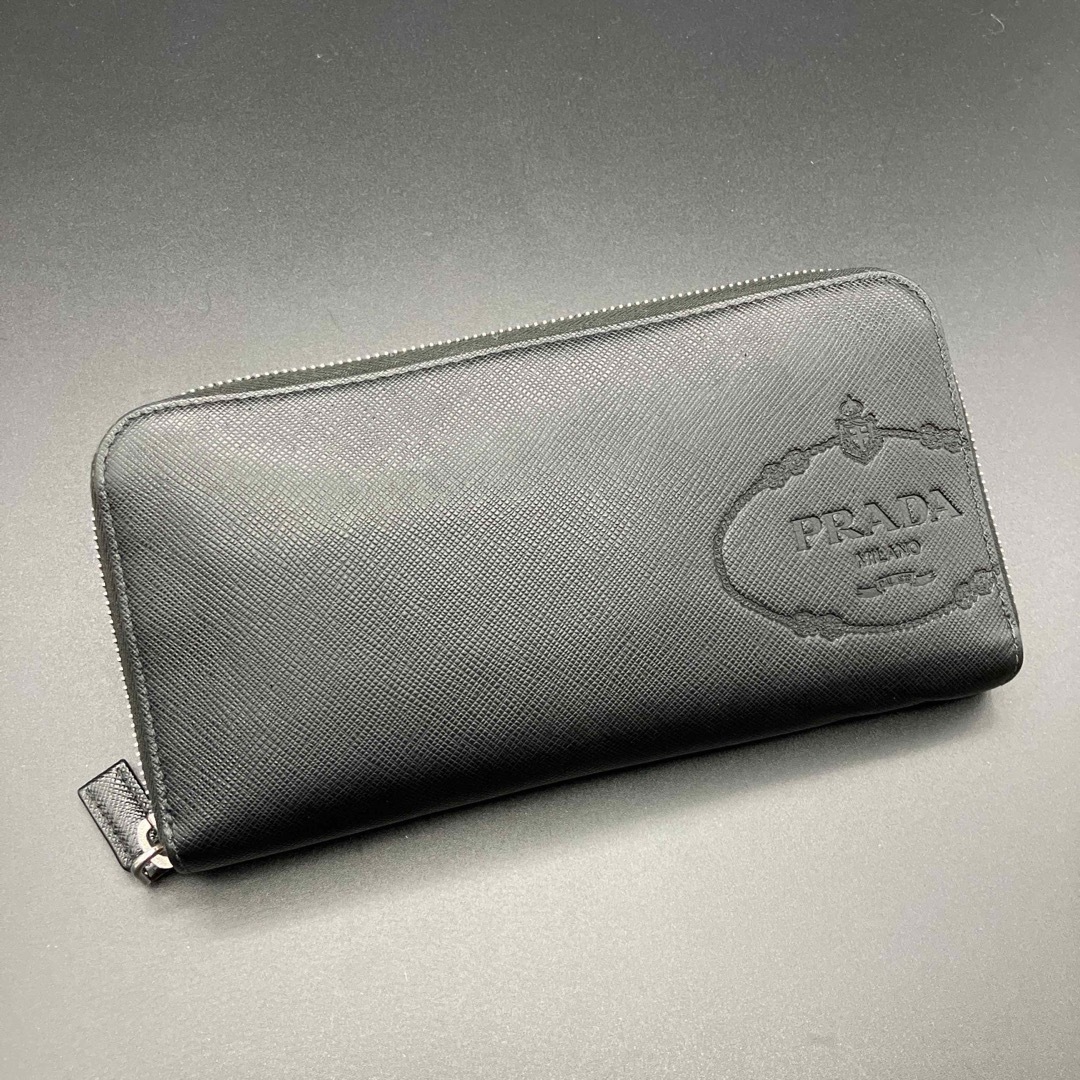 PRADA 財布 サフィアーノ リボン オルキデーアピンク