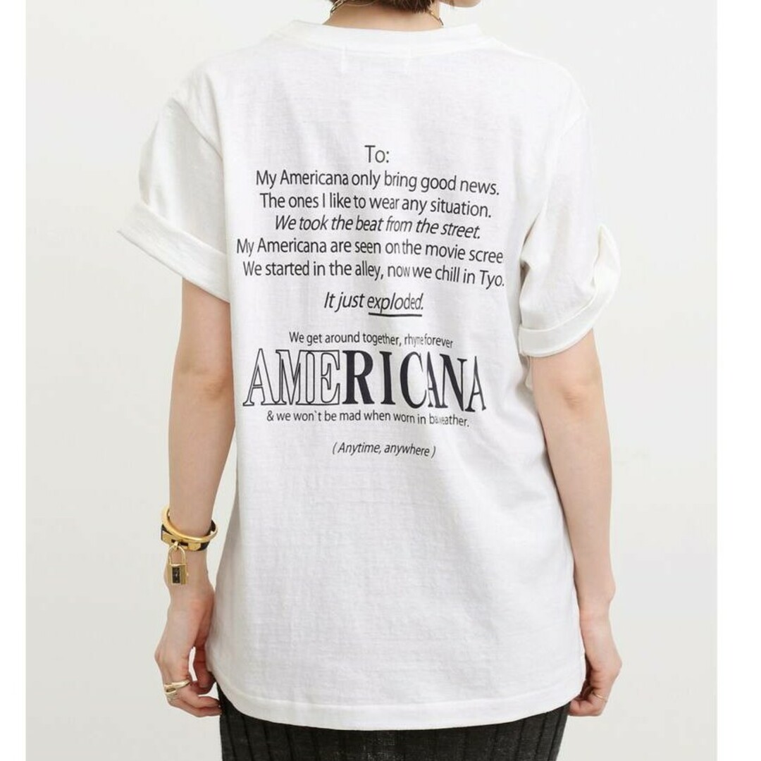 L'Appartement DEUXIEME CLASSE(アパルトモンドゥーズィエムクラス)の【Americana/アメリカーナ】AMRCN T-SH レディースのトップス(Tシャツ(半袖/袖なし))の商品写真