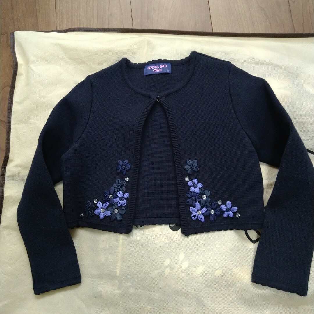 ANNA SUI mini(アナスイミニ)のANNA SUI mini　 120 ニットジャケット キッズ/ベビー/マタニティのキッズ服女の子用(90cm~)(ジャケット/上着)の商品写真