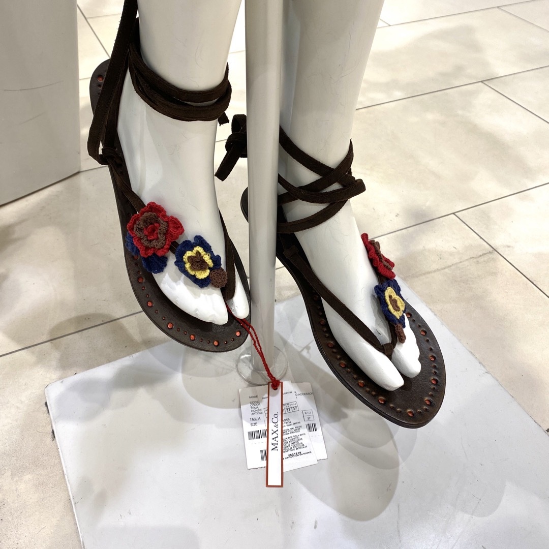 Max & Co. - MAX&Co.☆レザーサンダル☆新品未使用☆ブラウン Max & Co. - MAX&Co.☆レザーサンダル☆新品未使用☆ブラウン