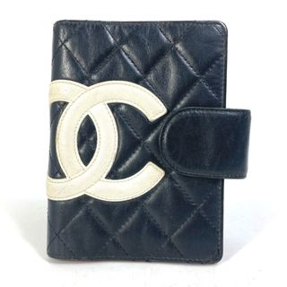 シャネル CHANEL カンボンライン A26727 CC ココマーク システム手帳 ステーショナリー 手帳カバー レザー ブラック