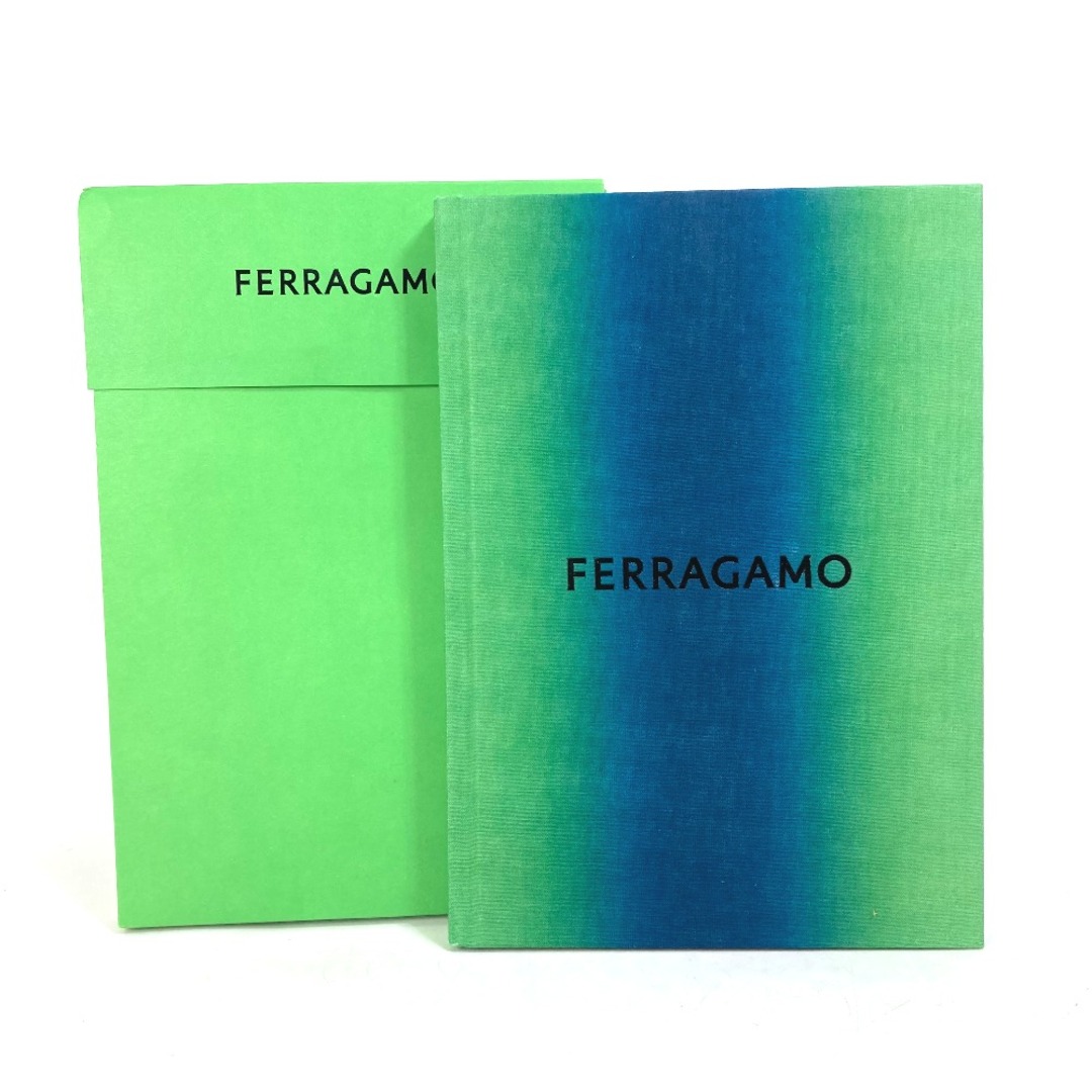 サルヴァトーレフェラガモ Salvatore Ferragamo ロゴ ノベルティ 非売品 ノート ステーショナリー ノートブック ペーパー グリーン  未使用
