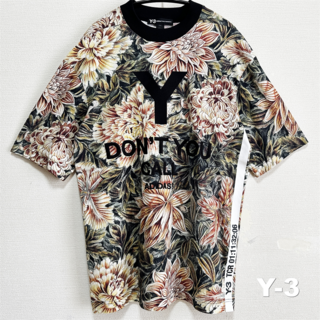 【美品】Y-3 (ワイスリー）18SSレオパードプリント コットンボタンシャツ