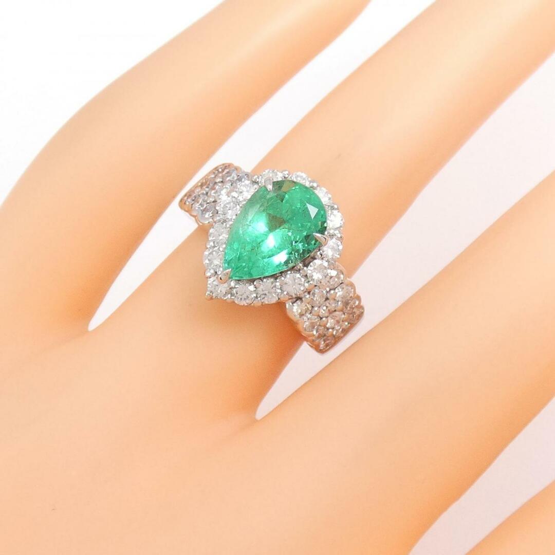 PT エメラルド リング 0.48CT