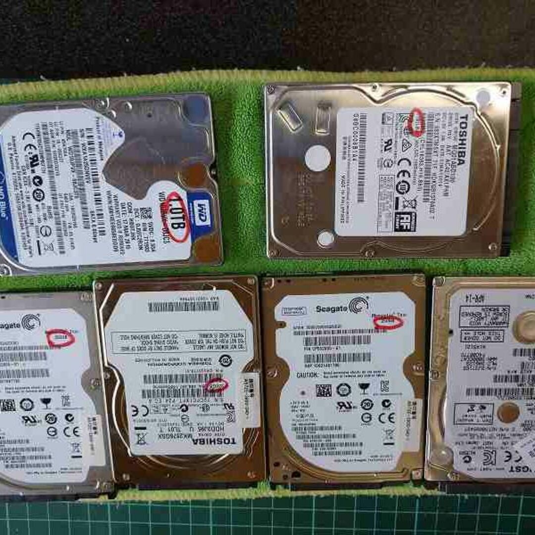 2.5インチ HDD 6個セット！