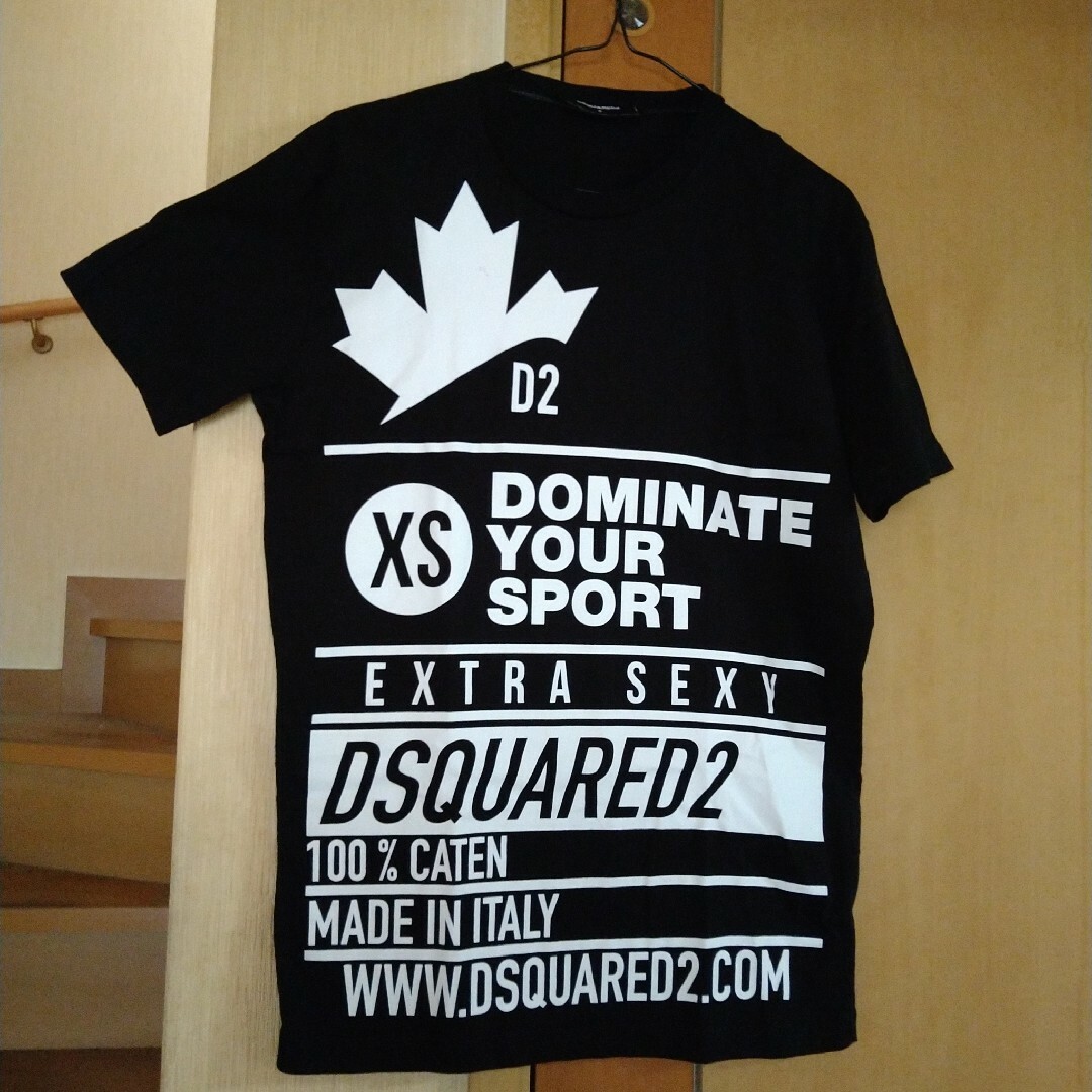 【DSQUARED2】★【ビッグロゴ】★【希少デザイン】【Tシャツ】★ブラック★