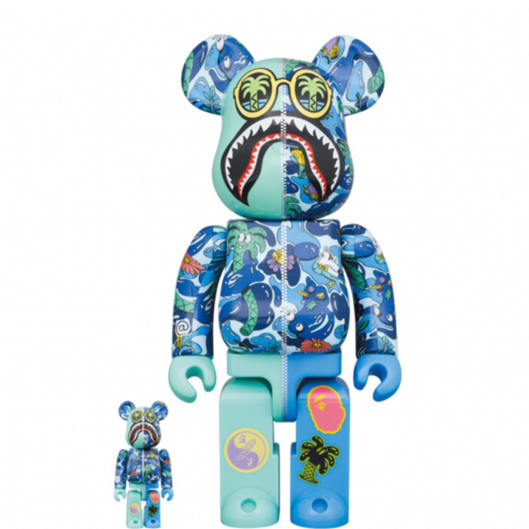 bearbrickBE@RBRICK Steven Harrington  BAPE ブルー