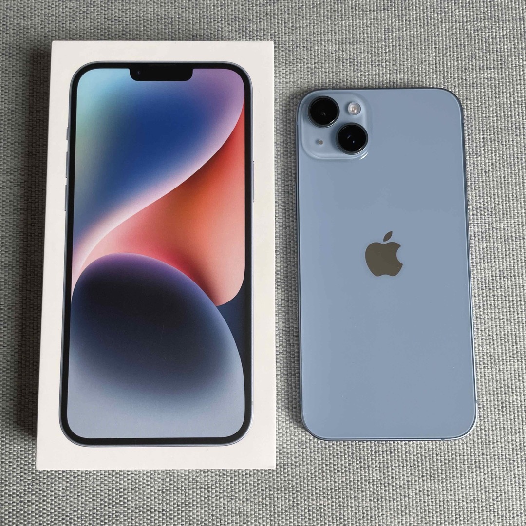 特価高品質】 Apple - 美品♡iPhone14Plusブルー 128GB(SIMフリー&残