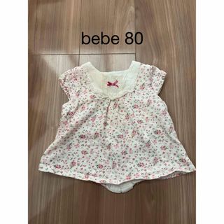 ベベ(BeBe)のbebe ベベ 半袖 80 Tシャツ トップス 女の子 花柄(Ｔシャツ)