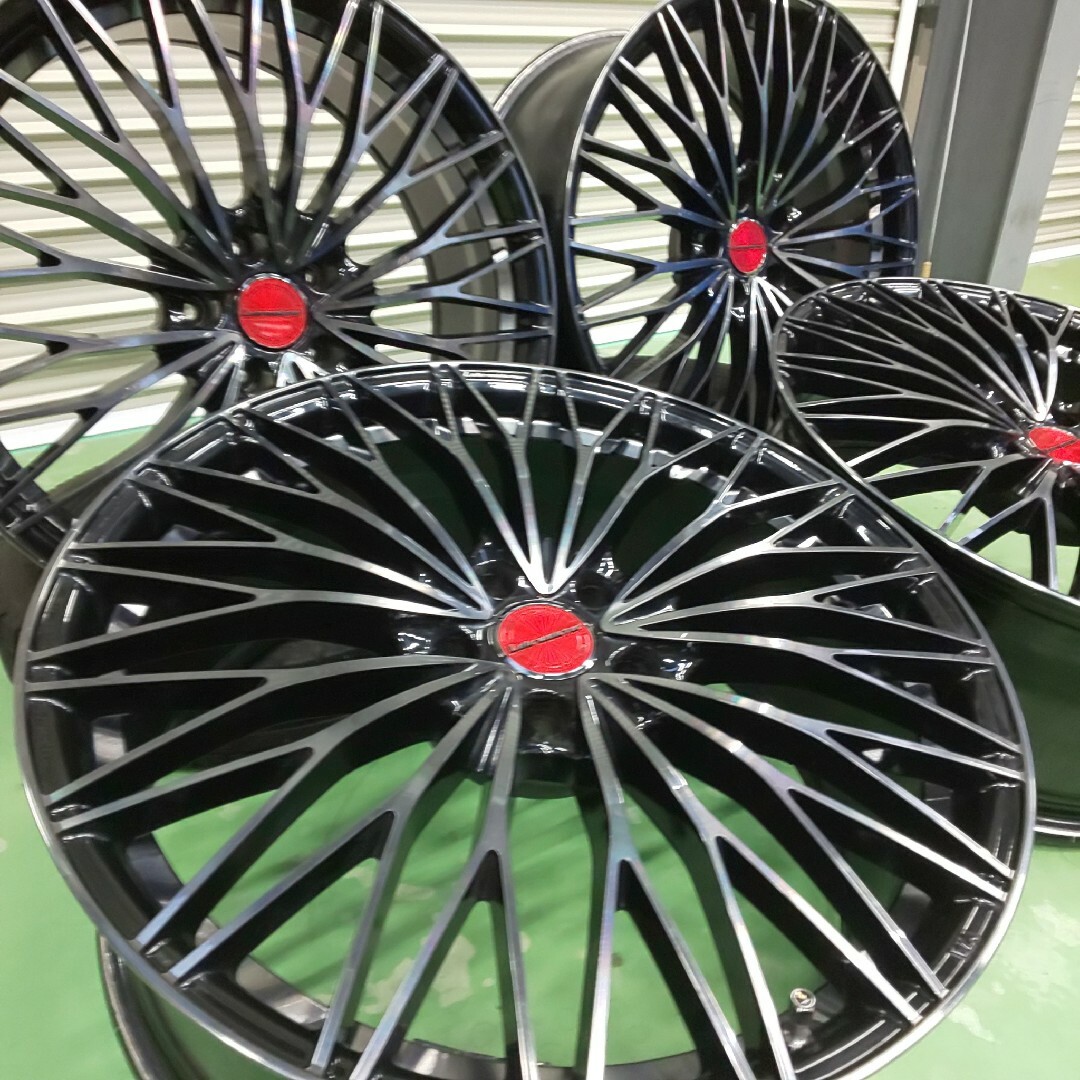 送料無料!美品レアマイスター20インチ×お車適合新品タイヤ付245/35R20等-