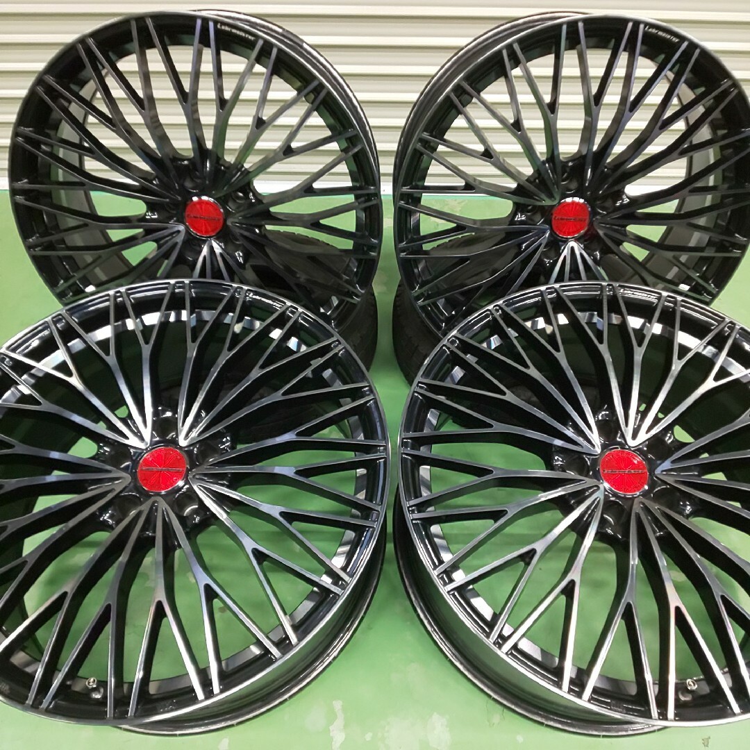 送料無料!美品レアマイスター20インチ×お車適合新品タイヤ付245/35R20等-