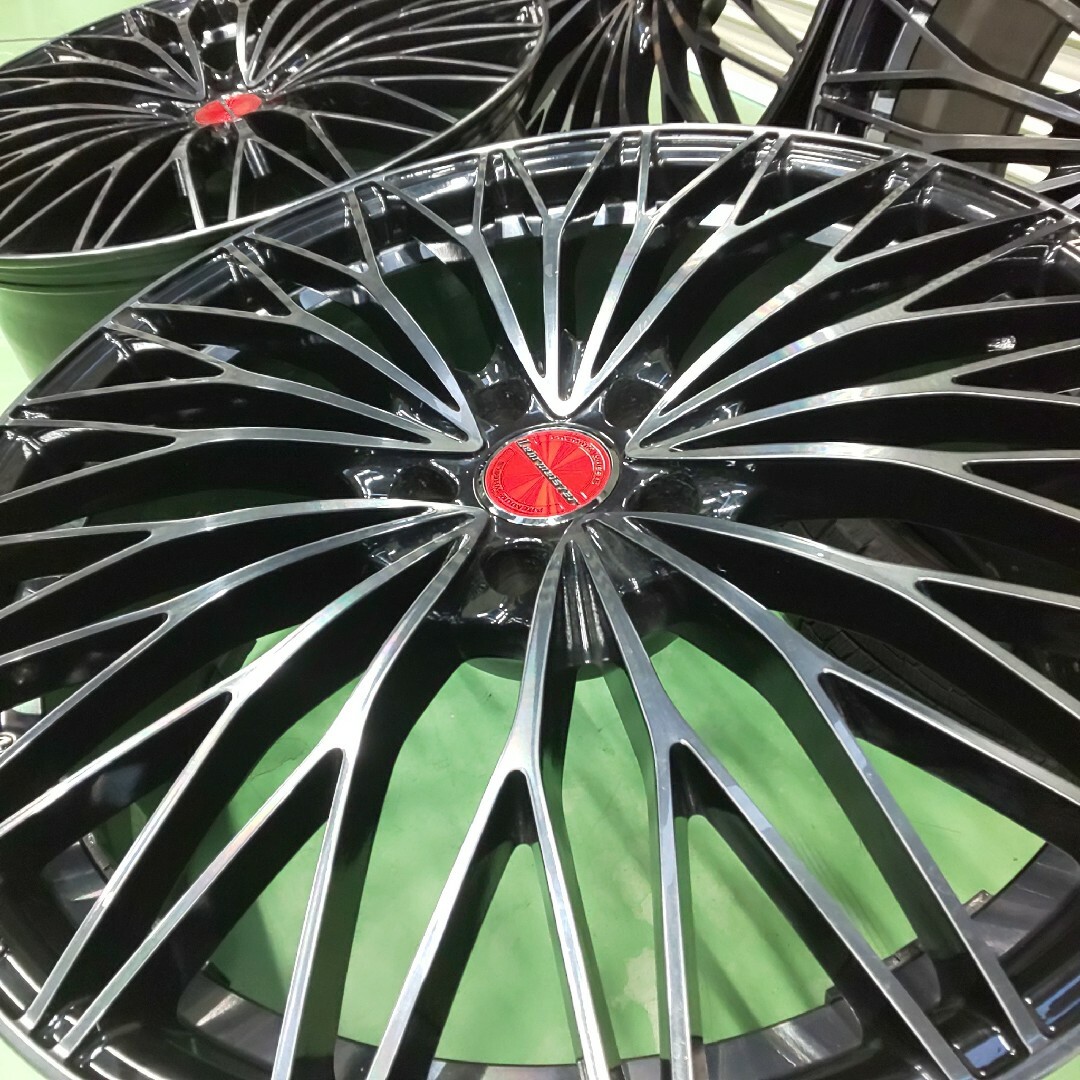 送料無料!美品レアマイスター20インチ×お車適合新品タイヤ付245/35R20等-