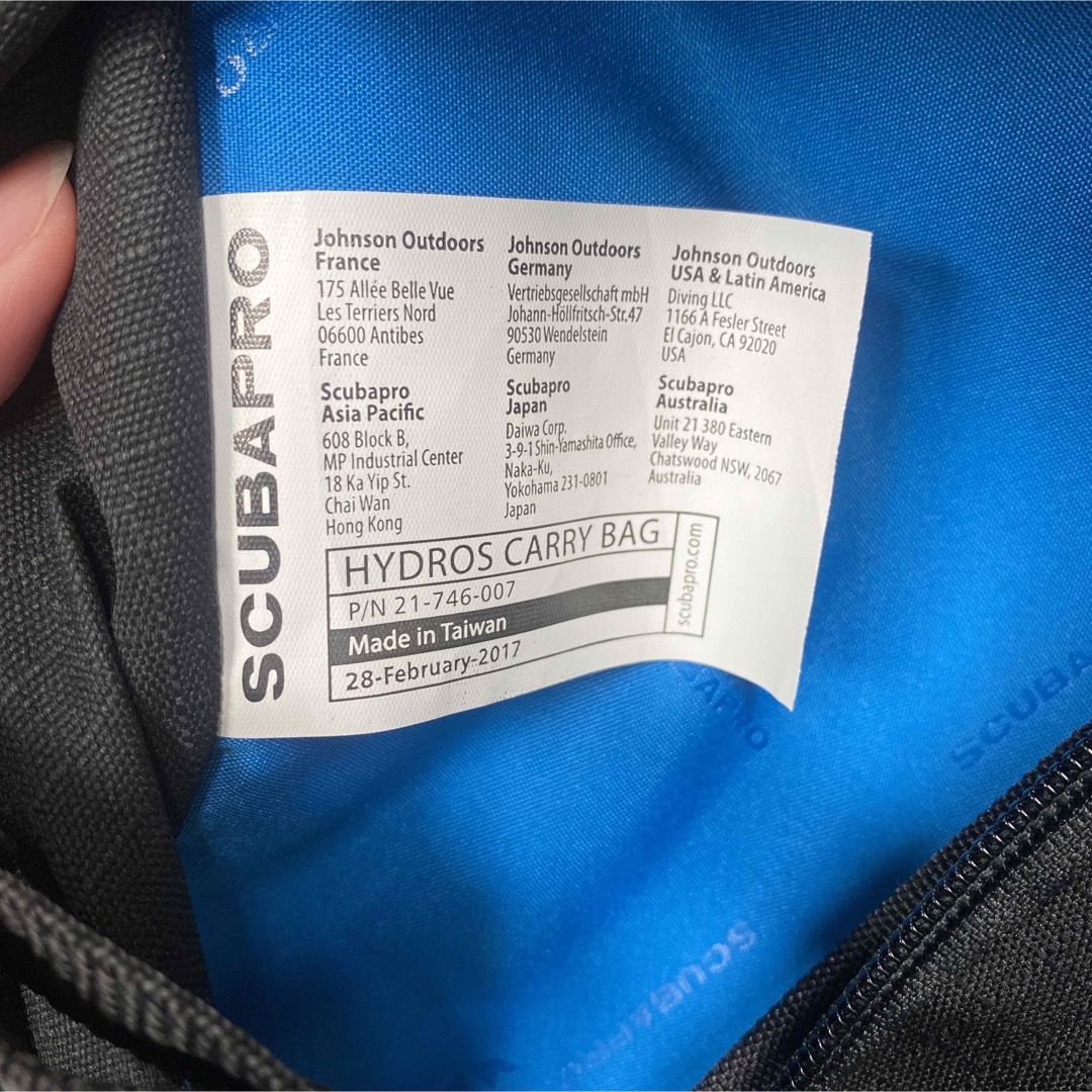 SCUBAPRO(スキューバプロ)のSCUBAPRO スキューバプロ　リュック　バックパック メンズのバッグ(バッグパック/リュック)の商品写真