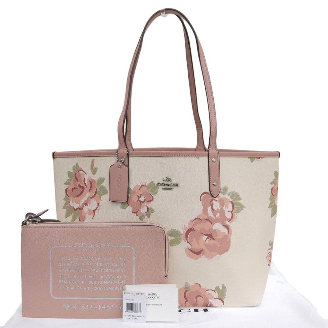 【本物保証】 布袋付 新品同様 コーチ COACH ジャンボフローラルプリント リバーシブル トートバッグ F45317 フラワー 花柄 | フリマアプリ ラクマ