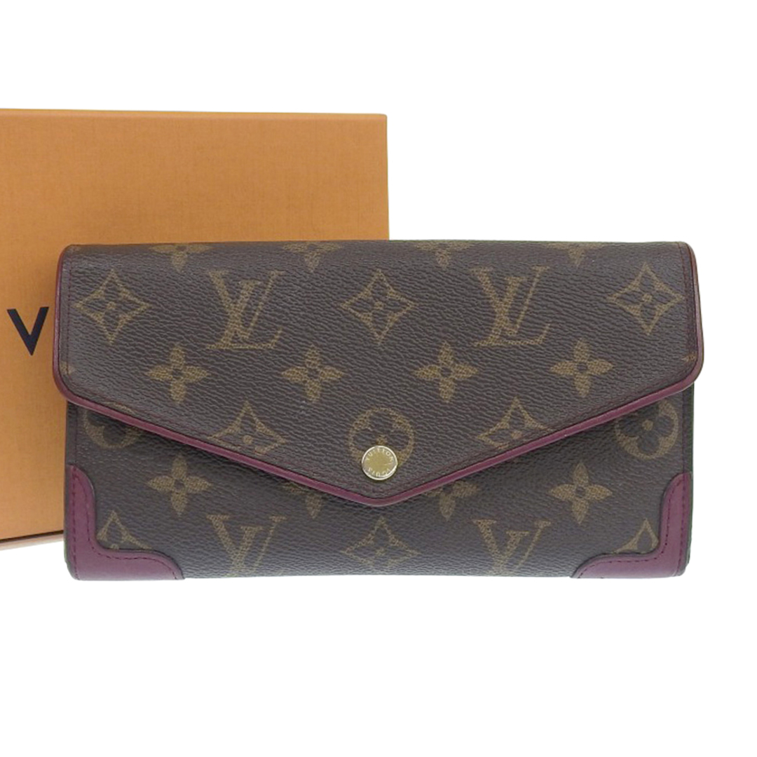 【本物保証】 箱付 ルイヴィトン LOUIS VUITTON モノグラム ポルトフォイユ サラ レティーロ ホック付長財布 M62043 希少 レア