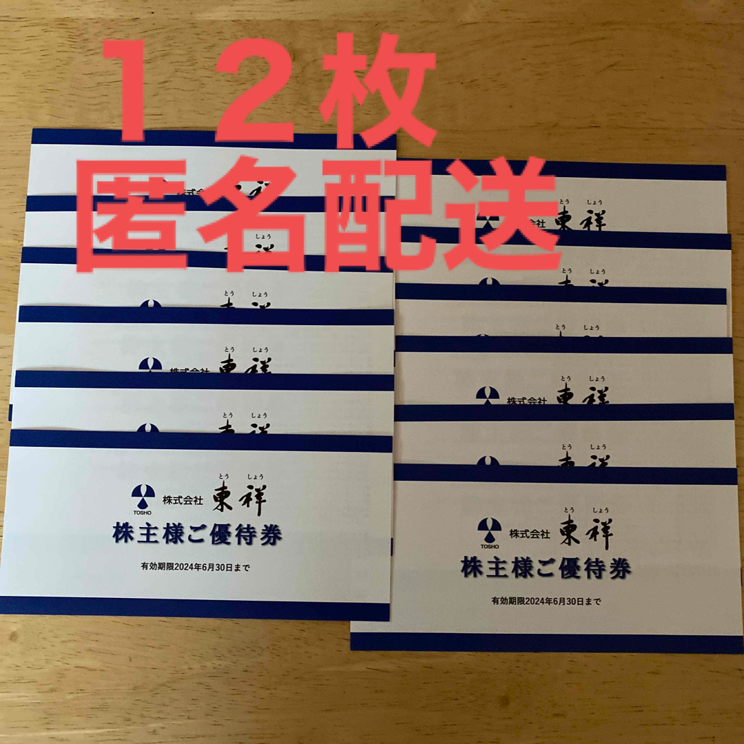 購入超安い 東祥 株主優待券 １２枚 | artfive.co.jp