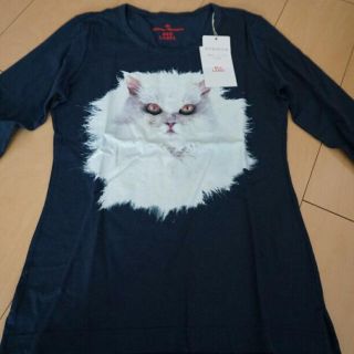 ヴィヴィアンウエストウッド(Vivienne Westwood)の値下! 新品タグ付き☆白猫カットソー(カットソー(長袖/七分))