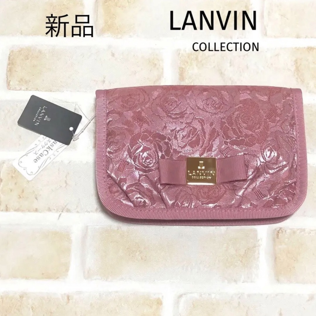 【極美品/希少】LANVIN collection ジャガードワンピース 薔薇