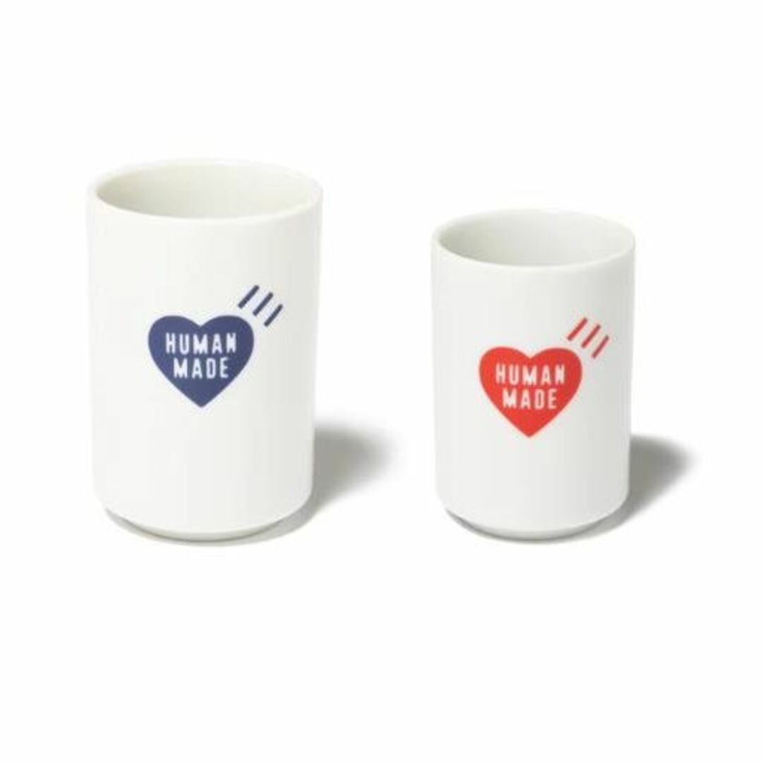 HUMAN MADE(ヒューマンメイド)の新品 HUMAN MADE MATCHING TEA CUPS SET(2P) インテリア/住まい/日用品のキッチン/食器(グラス/カップ)の商品写真