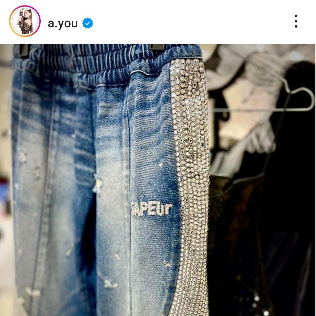 SAPEur☆DENIM TRACK PANTSサプールデニムトラックパンツLの通販 SAPEur☆DENIM TRACK PANTSサプールデニムトラックパンツLの通販