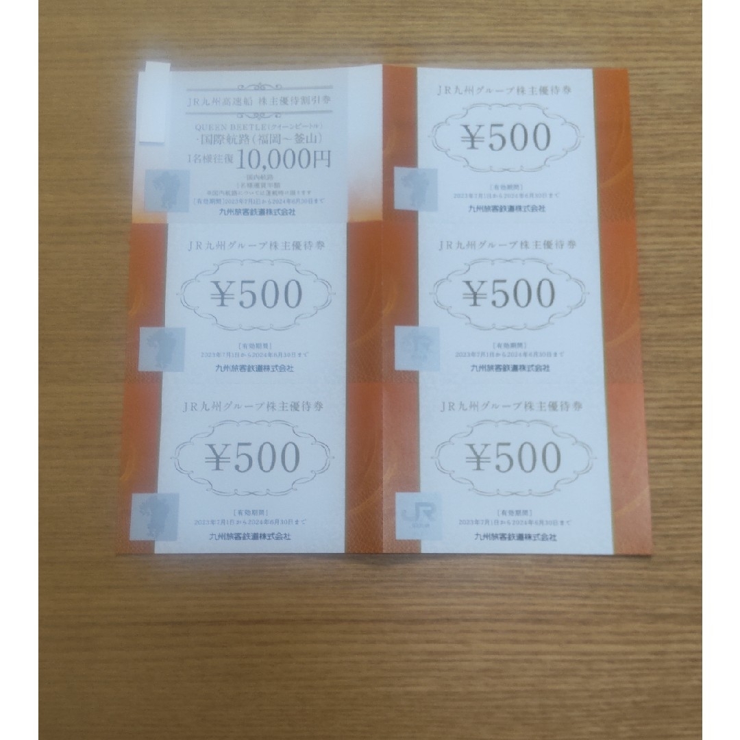 JR(ジェイアール)のJR九州株主優待 チケットの優待券/割引券(ショッピング)の商品写真