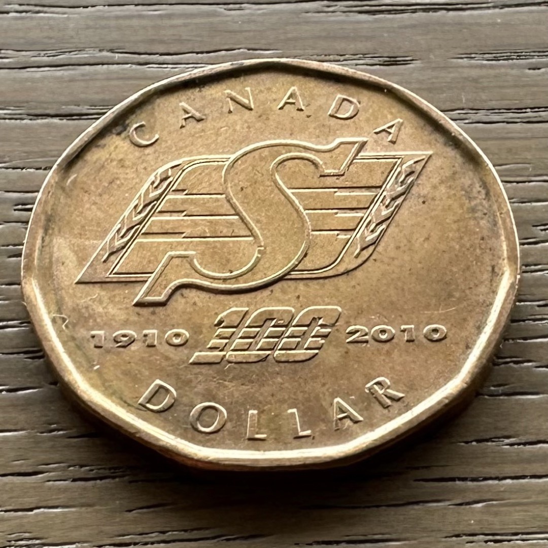 カナダ レア 2010 サスカチュワン・ラフライダーズ 記念 4673 エンタメ/ホビーの美術品/アンティーク(貨幣)の商品写真