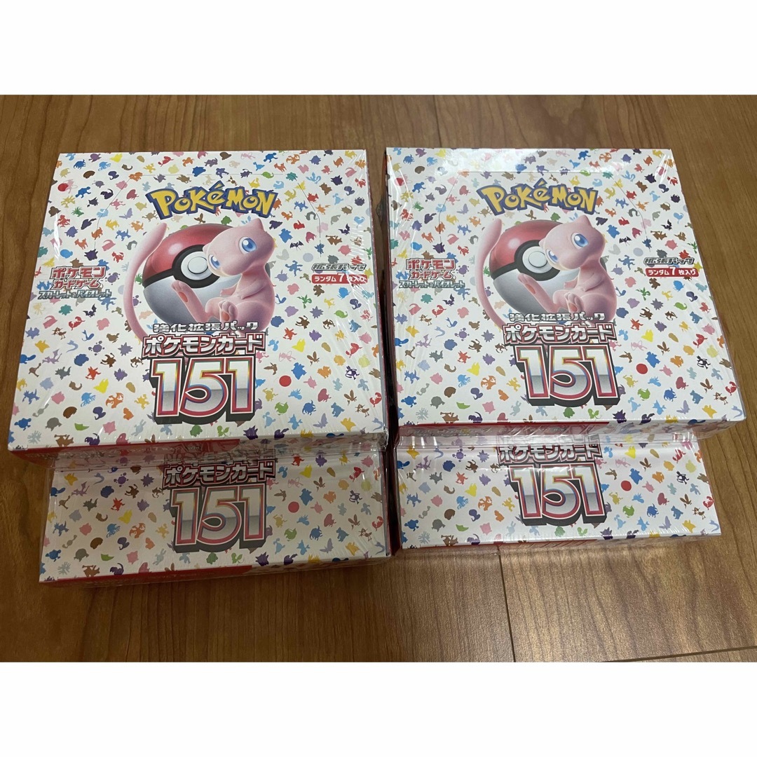 ポケモンカード　強化拡張パック　151  4BOX 新品未開封　シュリンク付き