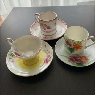 未使用　アンティーク　デミタスコーヒーカップ&ソーサーカップ(食器)