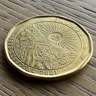 カナダ 2021 クロンダイク・ゴールドラッシュ 125周年 記念硬貨 1397(貨幣)