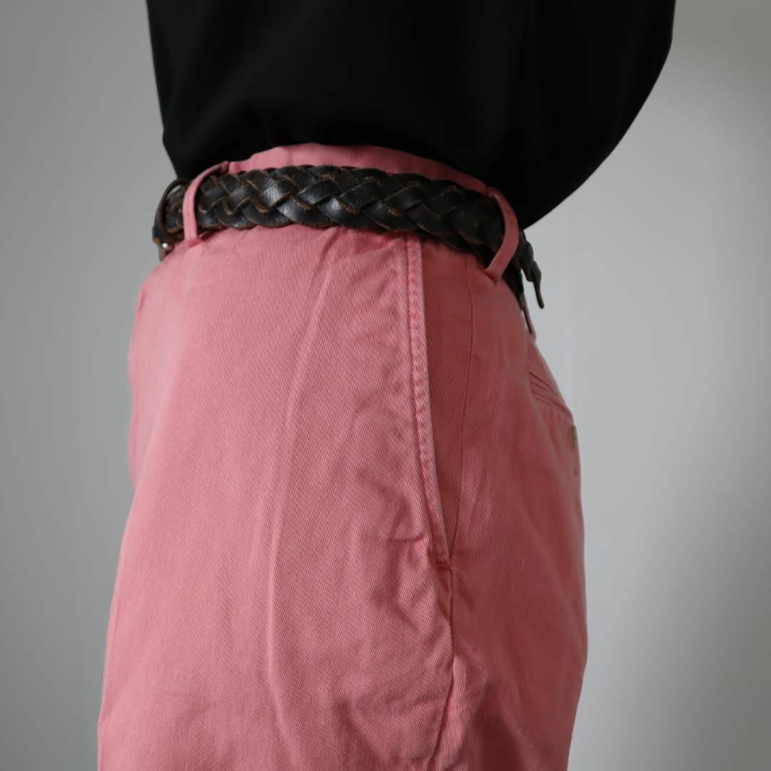 POLO RALPH LAUREN(ポロラルフローレン)の【ポロラルフローレン】ワイド カラー チノショーツ ハーフパンツ W36 ピンク メンズのパンツ(ショートパンツ)の商品写真