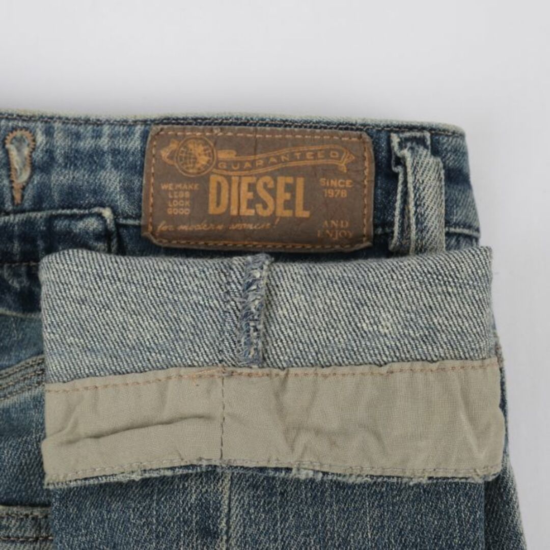 ディーゼル Eazee Work デニムパンツ ジーンズ ストレッチ ローウエスト レディース W23 L32サイズ ブルー DIESEL約29cm股下