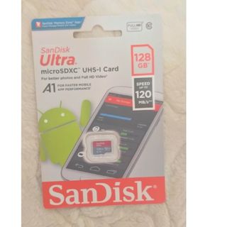 マイクロSD SanDisk ULTRA 128GB 100MB/s 未使用(その他)