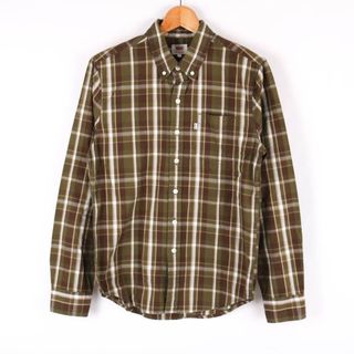 リーバイス(Levi's)のリーバイス シャツ 長袖 チェック トップス コットン100%  メンズ Sサイズ グリーン Levi's(シャツ)