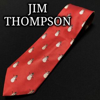 ジムトンプソン(Jim Thompson)のジムトンプソン 雪だるま レッド ネクタイ A103-I27(ネクタイ)