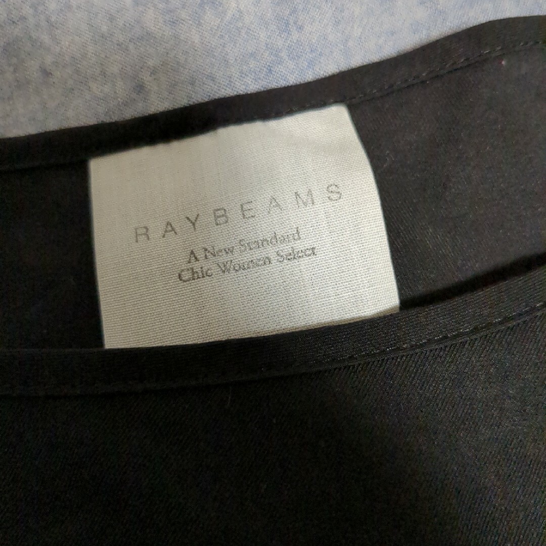 Ray BEAMS(レイビームス)のブラック　カットソー　トップス　シャツ レディースのトップス(カットソー(長袖/七分))の商品写真