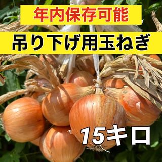 吊り下げ保存‼️貯蔵可能な玉ねぎ15キロ入‼️(野菜)