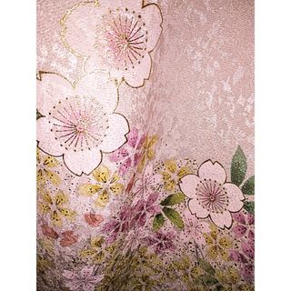 ピンク/ラメ☆桜姫♥『丸昌』中振袖の通販 by ＊夢彩華＊'s shop｜ラクマ
