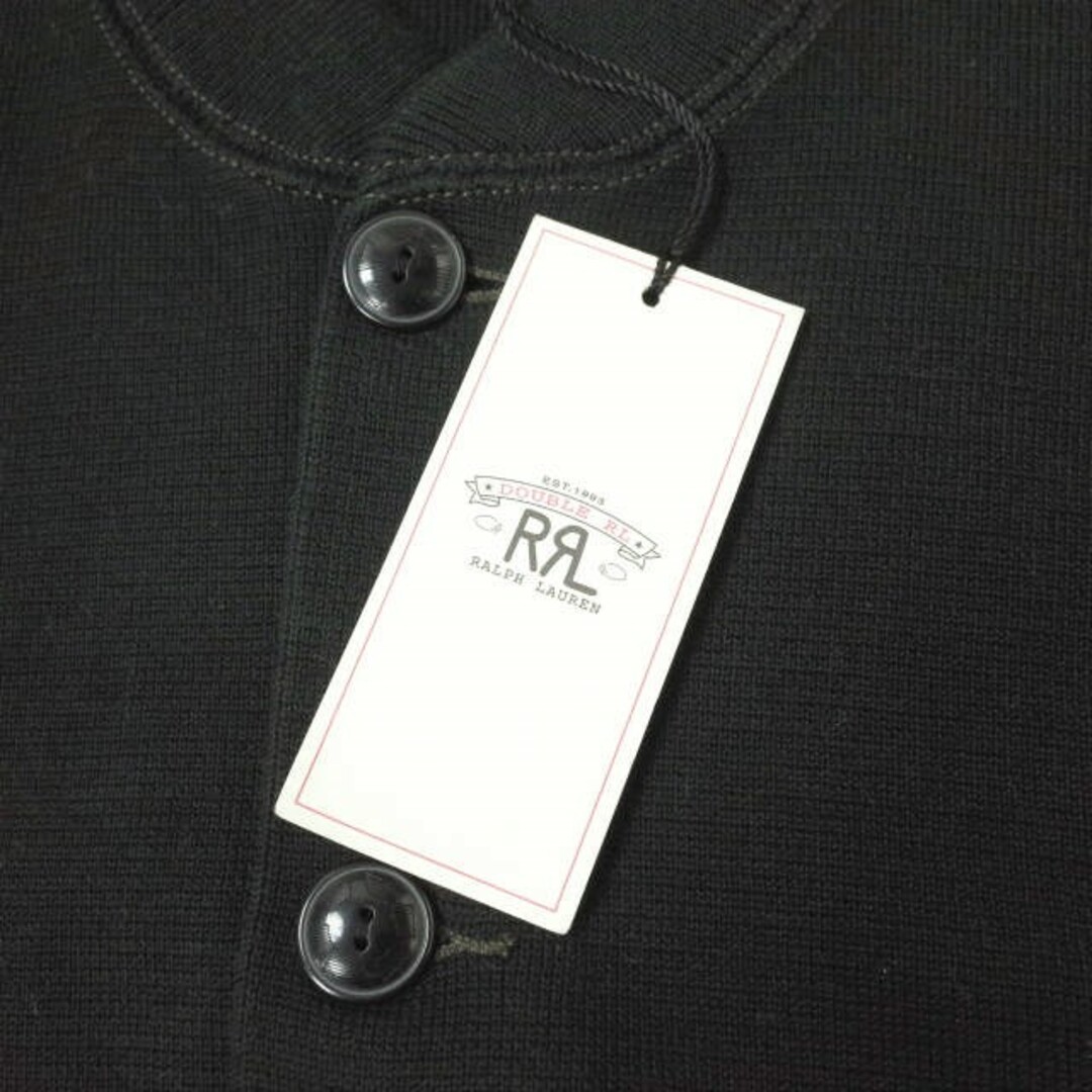 RRL(ダブルアールエル)のRRL ダブルアールエル COTTON BASEBALL JACKET コットン ベースボールジャケット 782611231001 S ブラック Double RL ニット アウター【新古品】【中古】【RRL】 メンズのジャケット/アウター(ブルゾン)の商品写真