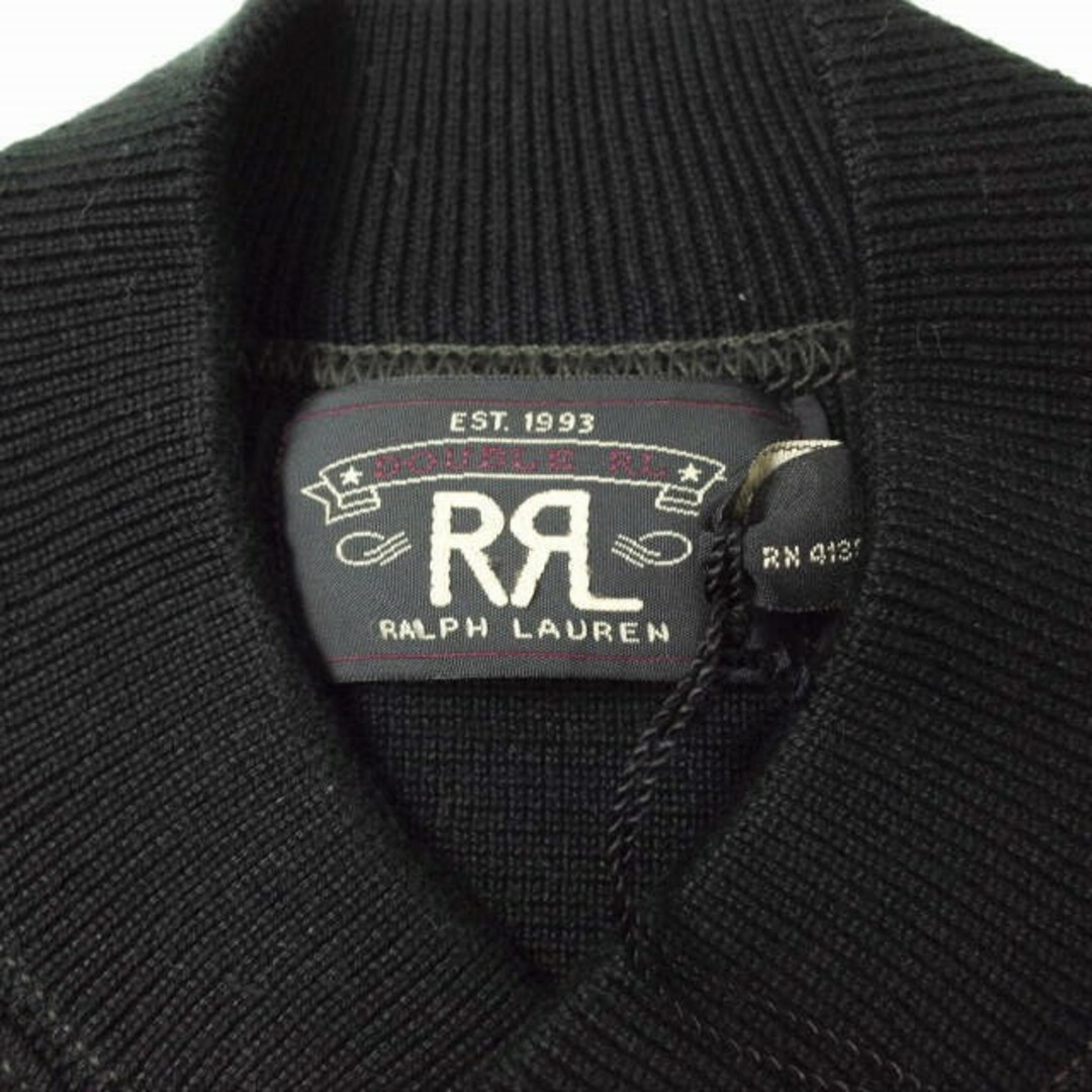 RRL(ダブルアールエル)のRRL ダブルアールエル COTTON BASEBALL JACKET コットン ベースボールジャケット 782611231001 S ブラック Double RL ニット アウター【新古品】【中古】【RRL】 メンズのジャケット/アウター(ブルゾン)の商品写真