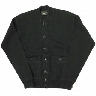 ダブルアールエル(RRL)のRRL ダブルアールエル COTTON BASEBALL JACKET コットン ベースボールジャケット 782611231001 S ブラック Double RL ニット アウター【新古品】【中古】【RRL】(ブルゾン)