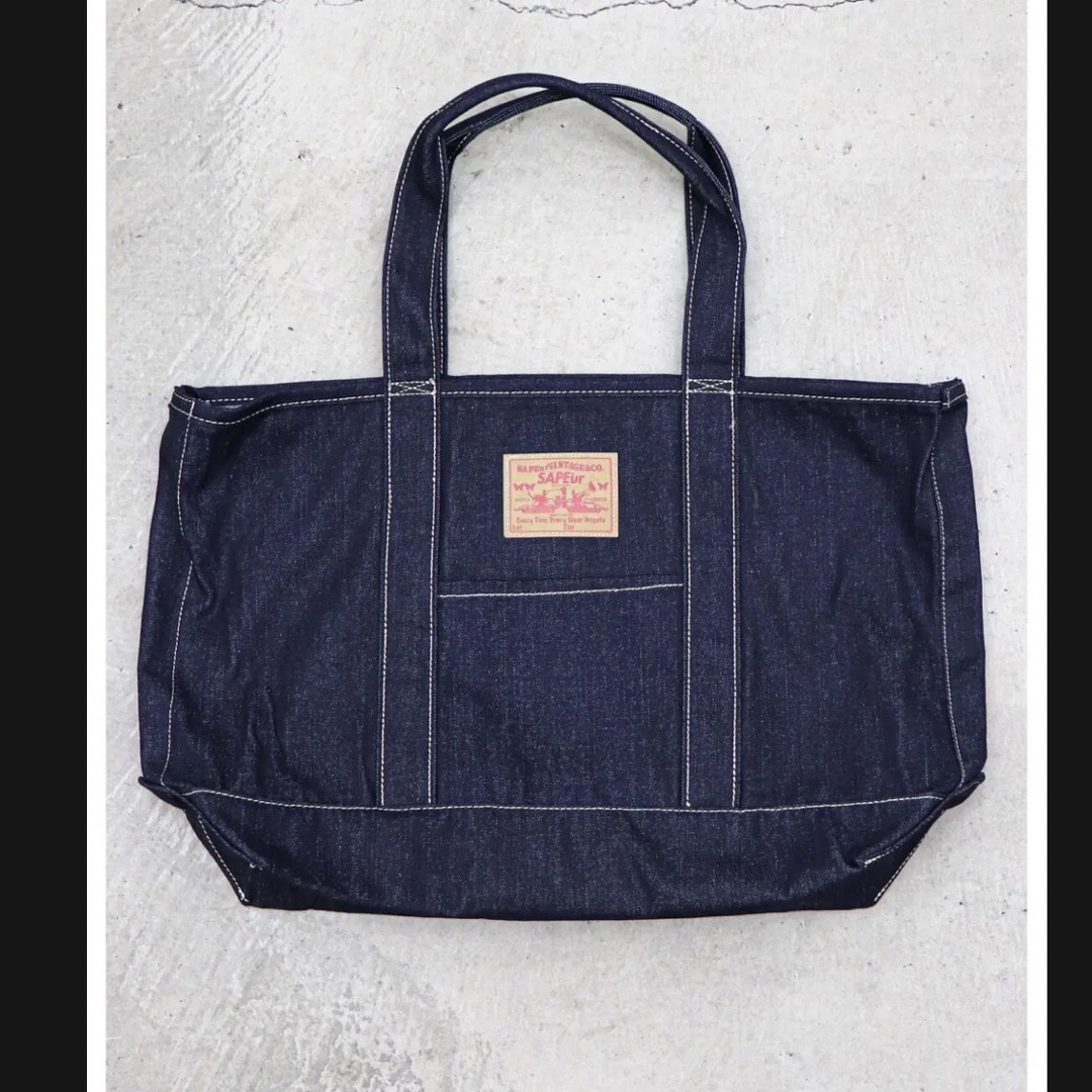 SAPEur サプール GARMENT TOTE BAG  ディープインディゴ