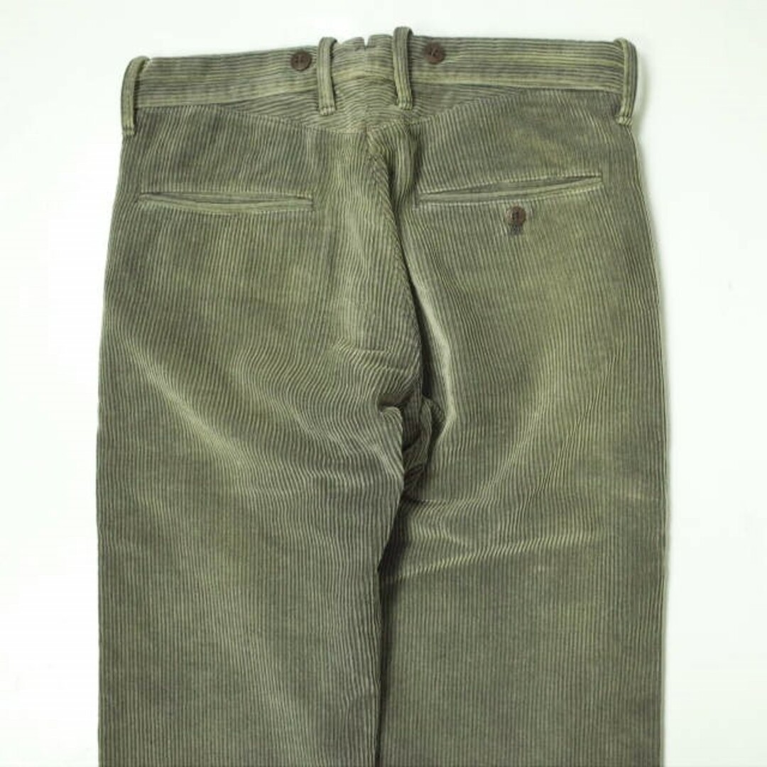 RRL(ダブルアールエル)のRRL ダブルアールエル 8-WALE CORDUROY TROUSER 褐色加工 コーデュロイトラウザー 782509055001 29 KHAKI Double RL ボタンフライ パンツ ボトムス【中古】【RRL】 メンズのパンツ(その他)の商品写真