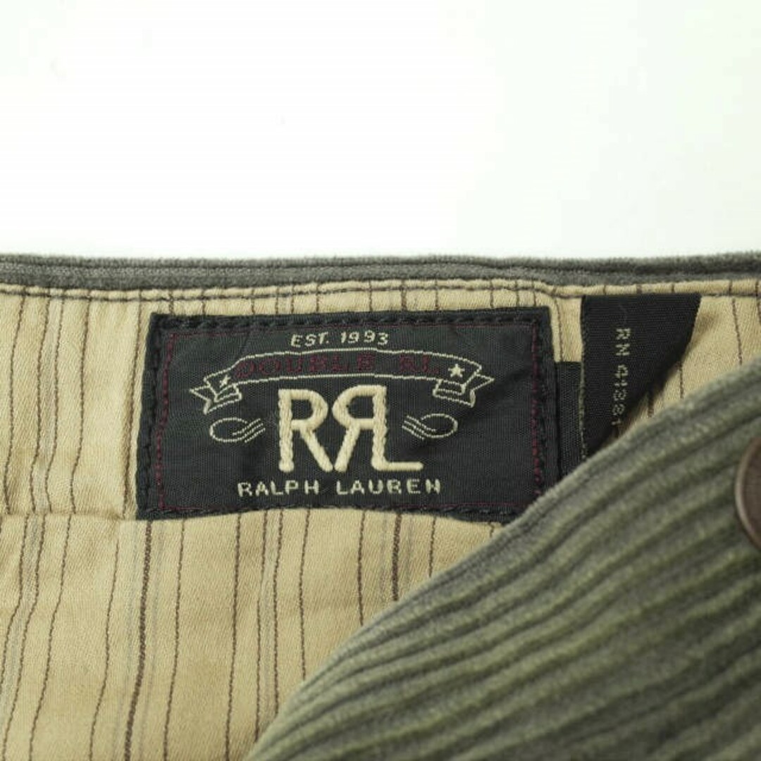 RRL(ダブルアールエル)のRRL ダブルアールエル 8-WALE CORDUROY TROUSER 褐色加工 コーデュロイトラウザー 782509055001 29 KHAKI Double RL ボタンフライ パンツ ボトムス【中古】【RRL】 メンズのパンツ(その他)の商品写真