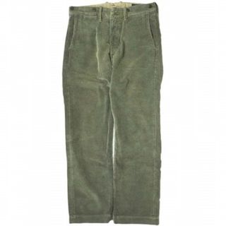 ダブルアールエル(RRL)のRRL ダブルアールエル 8-WALE CORDUROY TROUSER 褐色加工 コーデュロイトラウザー 782509055001 29 KHAKI Double RL ボタンフライ パンツ ボトムス【中古】【RRL】(その他)