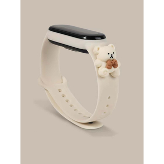 熊デコレーション 腕時計バンド Xiaomi Watch 対応  スマート(スマートフォン本体)