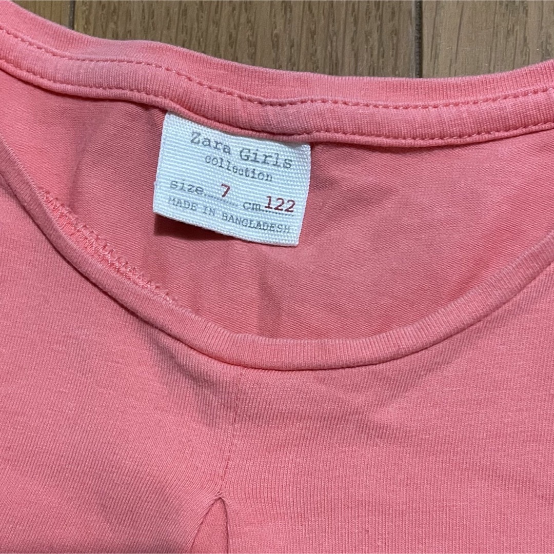 ZARA KIDS(ザラキッズ)のZARA   ザラ　刺繍Tシャツ キッズ/ベビー/マタニティのキッズ服女の子用(90cm~)(Tシャツ/カットソー)の商品写真