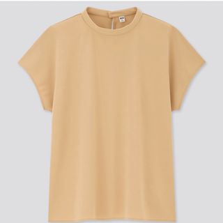 ユニクロ(UNIQLO)のユニクロ　クレープジャージースタンドカラーT(Tシャツ(半袖/袖なし))