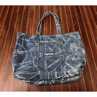 シュプリーム(Supreme)のSupreme Gonz Map Denim Tote デニムトートバッグ(トートバッグ)